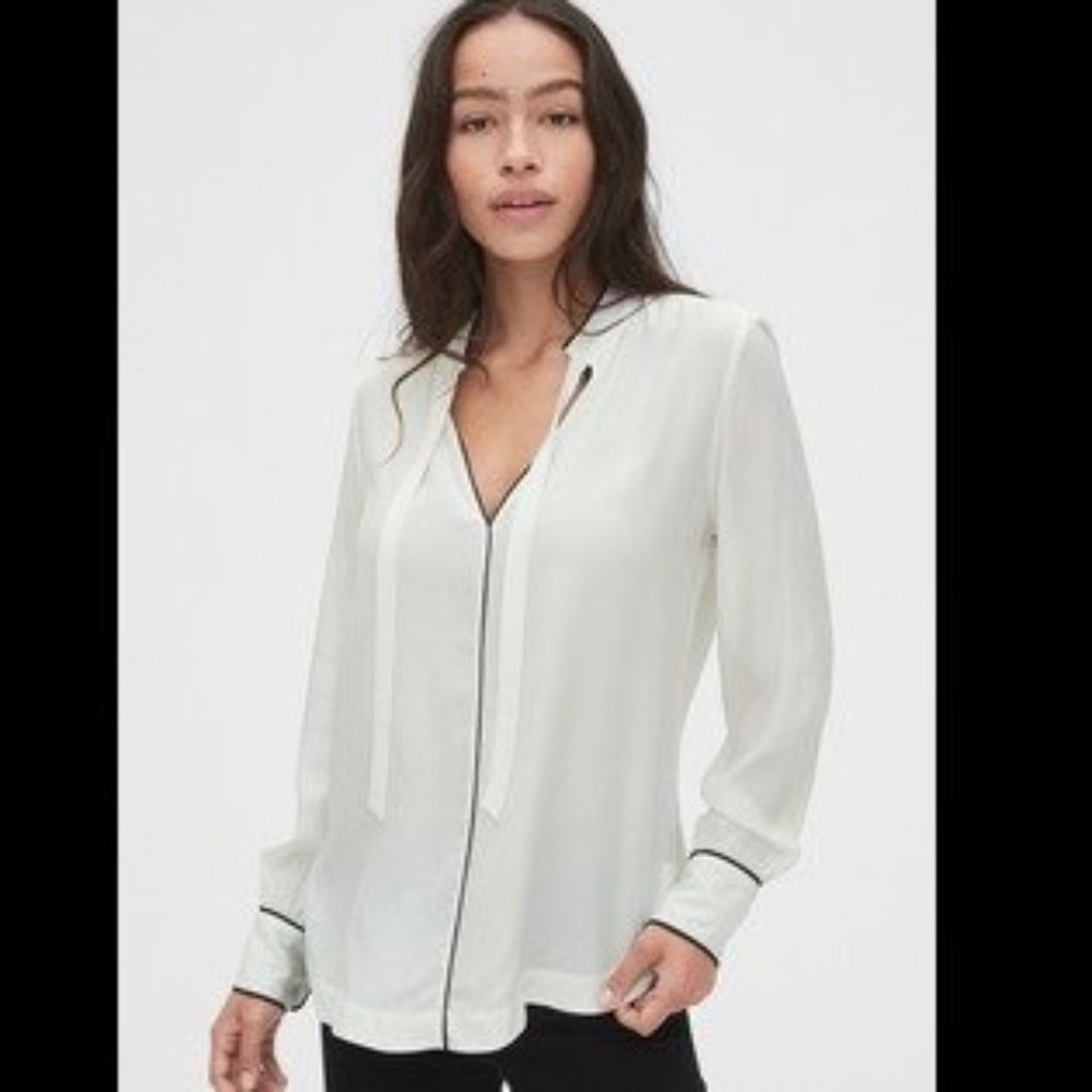 Gap Tie-Neck Blouse - NWT - size M